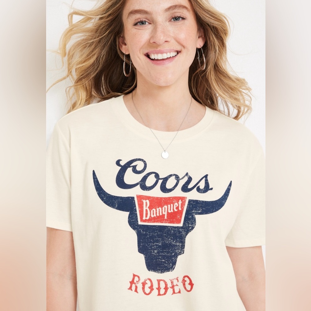 Coors Banquet Rodeo Cream Graphic T-Shirt